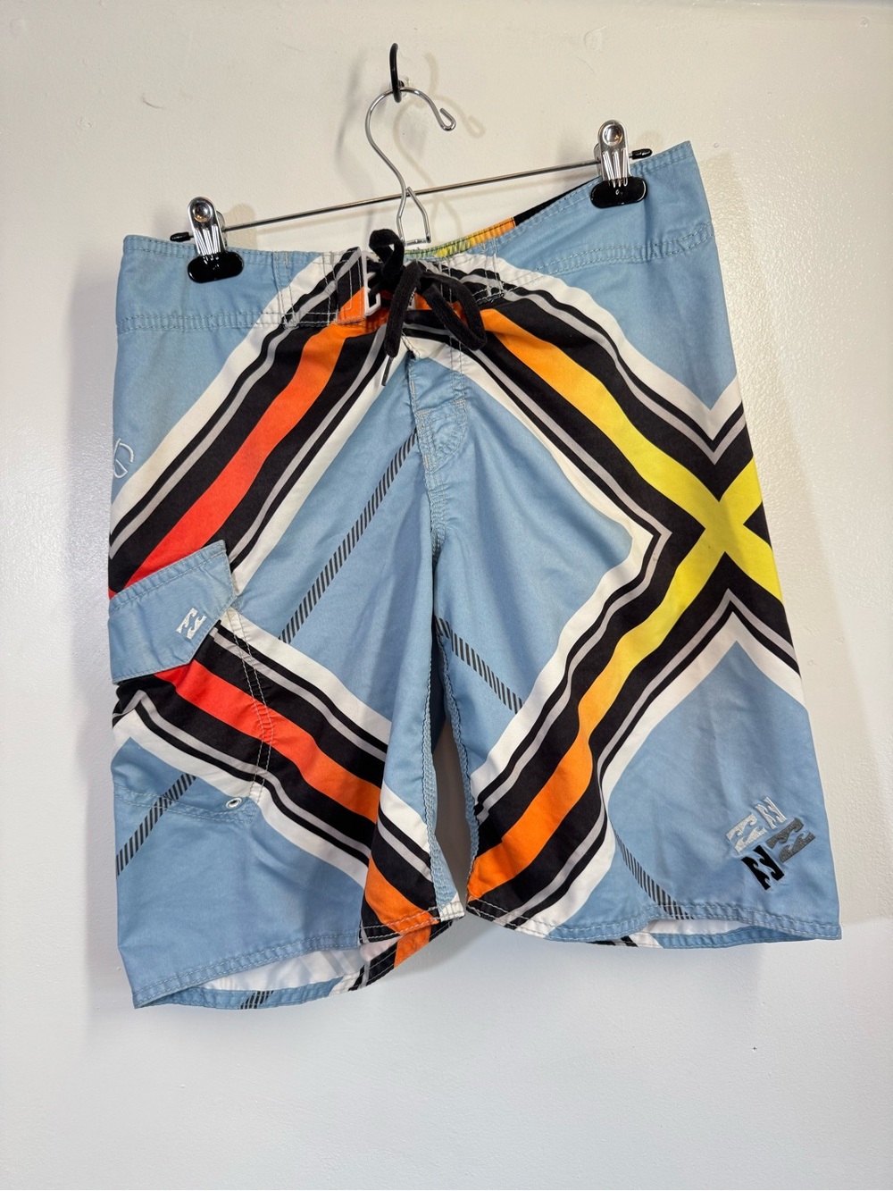 Billabong Brian Grubb Wake Series Board Shorts Mens 32 Y2K Blue Orange